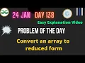 Convert an array to reduced form Day-138 Problem of the day Convert an array to reduced form GFG