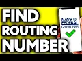 How To Find Routing Number on Navy Federal App EASY