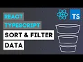 How to Sort Filter Data in React using TypeScript