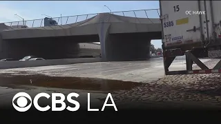 Gallons of spilled syrup create sticky SigAlert on 10 Freeway in Fontana