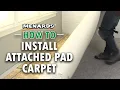 How To Install Attached Pad Carpet Menards