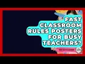 Fast Classroom Rules Posters For Busy Teachers - Your Crafty Classroom