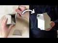 How to make a clay milk carton