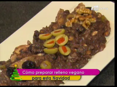 Cómo preparar relleno vegano para esta navidad