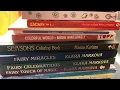 My collection of winter-themed colouring books Adult Colouring