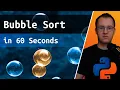 Bubble Sort in 60 Seconds with Animation