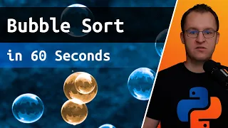 Bubble Sort in 60 Seconds with Animation