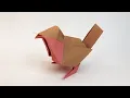 How to make an origami robin bird David Brill -