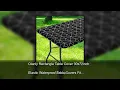 Olanly Rectangle Table Cover 30x72inch Elastic Waterproof Table Covers Fitted Tablecloth Home P
