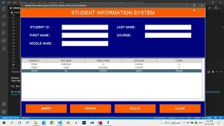 Part 6 - Simple CRUD Application in Python Tkinter and MS Access UPDATE SELECT CLEAR