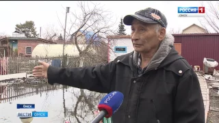 В Омске паводок наступает на  дачные массивы