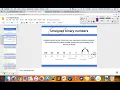 Data Representation - Unsigned binary numbers
