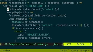 Setting up Redux Form and Redux Observable