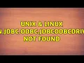 Unix Linux sun jdbc odbc JdbcOdbcDriver not found