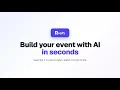 Build an Event with AI Describe Tweak Claim Regify