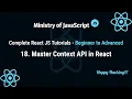 React JS Tutorials Master Context API in React React JS From Beginner to Advanced Crash Course