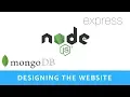 Node js Express ep 9 - Designing the Website