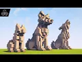 3 Wolf Statue Designs Minecraft Tutorial