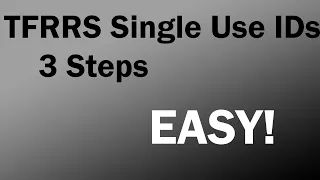Locating a TFRRS Single Meet ID