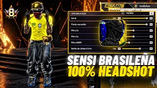 ¡LA MEJOR SENSIBILIDAD 2026👺PARA PEGAR TODO ROJO! DE LOS MEJORES JUGADORES DE BRASIL!