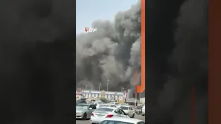 اندلاع حريق هائل قرب صناعية حمدان في البصرة 