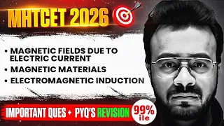 Magnetic Fields Due To Electric Current - MHT-CET Physics