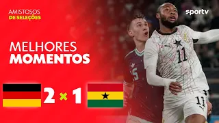 ALEMANHA 2 X 1 GANA | MELHORES MOMENTOS | AMISTOSO INTERNACIONAL | sportv
