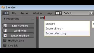 Blender python autocomplete addon for FREE