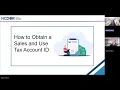 Sales and Use Tax Basics Webinar