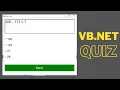 VB Net Quiz App Source Code