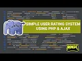 Simple User Star Rating System Using PHP and Ajax