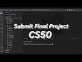 Submit a CS50 Final Project Made Outside of CS50 s Codespace