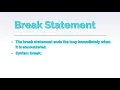 Break Statement-C Programming-Tamil