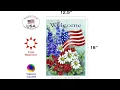 Toland Home Garden Patriotic Welcome Flag Review