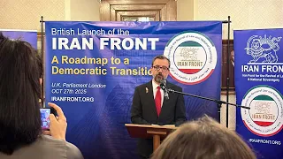 مراسم رونمایی از جبهه احیای قانون و حاکمیت ملی ایران در مجلس اعیان بریتانیا ترجمه 