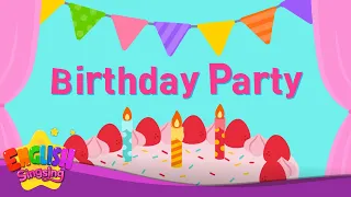 Birthday Party  [Kids Vocab] Happy Birthday🎂🎉 Birthday, hat &  Birthday Party Words