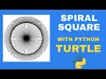 How to Draw a Rotating Square Spiral with Python Turtle Turtle Graphics Tutorial