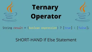 Short Hand If-Else Statements in Java Ternary Operator