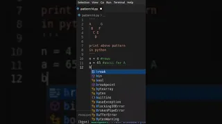 Print Triangle Alphabet Pattern Using Python Traingle Pattern - 17 Tech Blooded