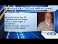 Remains positively ID d as missing Butler Co man says sheriff