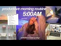 Lagu 5AM productive morning routine before the day☁️ motivating + realistic