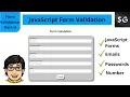 Form Validation in JavaScript Registration Form with Client-Side Validation Part-II JavaScript