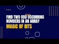Find Two Odd Occurring Numbers in an Array