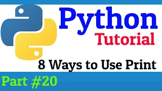 Print Function in Python 8 Ways to Use Print In Python Python Tutorial for Beginners