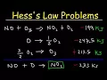 Hess s Law Problems Enthalpy Change - Chemistry