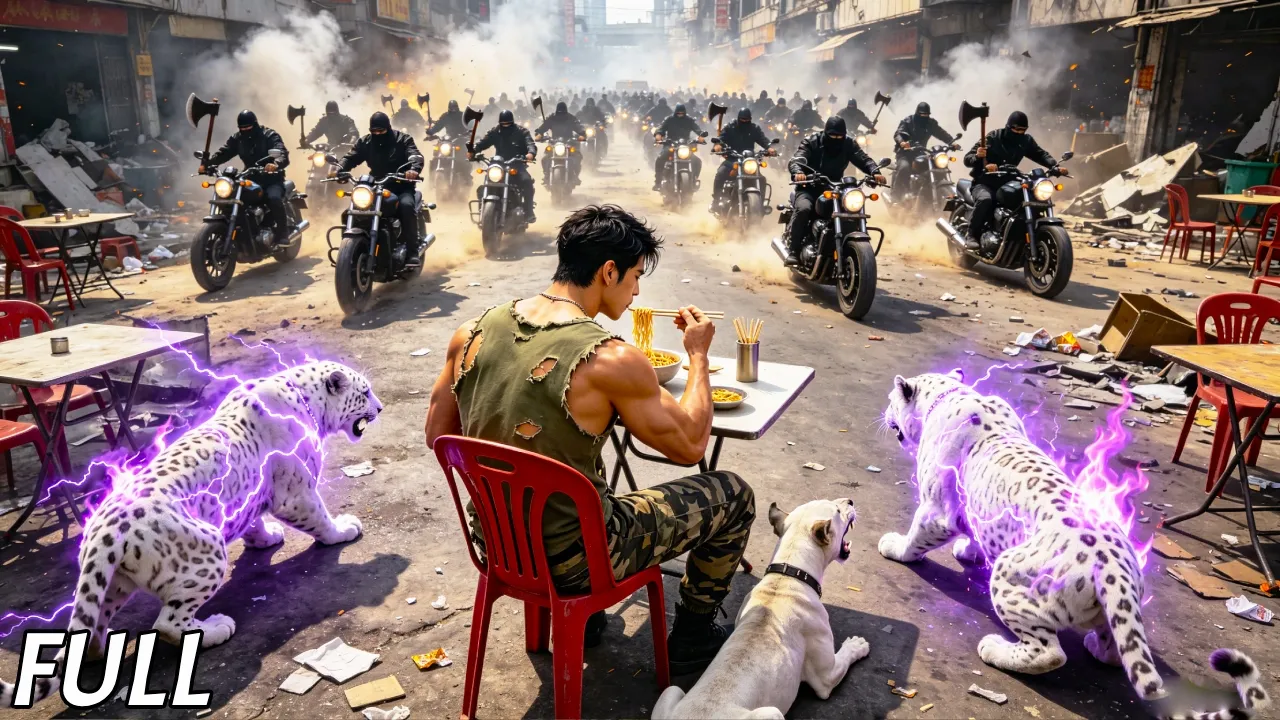 Des voyous le provoquent dehors, sans savoir qu’il a rasé la mafia; tous à genoux!🔥 poster