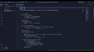tic tac toe with python Working or Testing the software in terminal