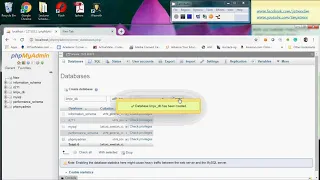 MySQL - Create And Drop Database Using PhpMyAdmin