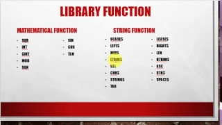 17 Function in QBASIC Programming by Technical School