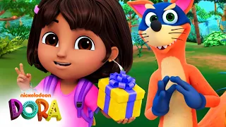 swiper tries to swipe his own birthday present full scene dora u0026 friends